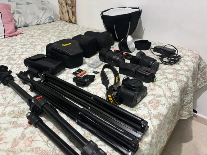 Nikon d3400 15 mil clicks + Kit completo fotografia