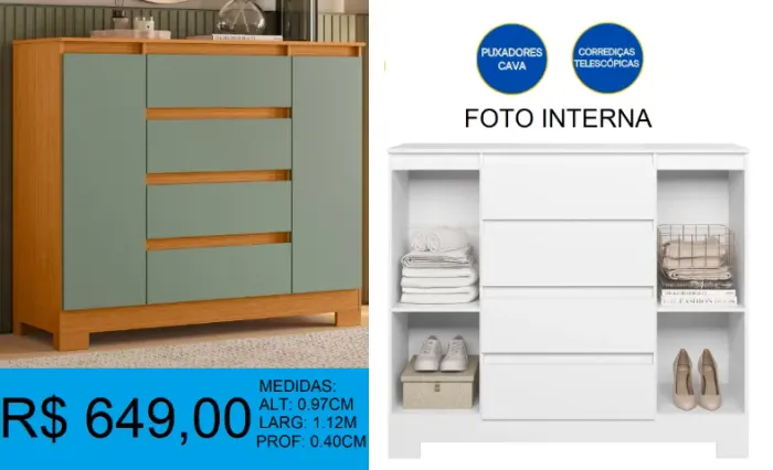 Comoda super reforçada - compre hoje e receba em até 72 horas 