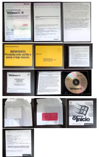 Midias de instalação Windows 98 (nunca foram usadas)