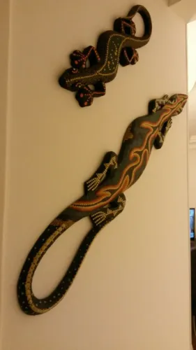Lagartos Decorativos de Parede
