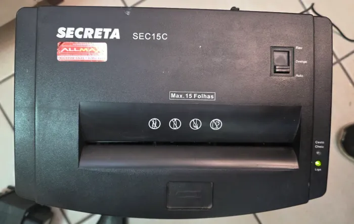 EXTRATOR DE PAPEL ELETRICO SECRETA SEC15C