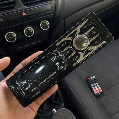 Rádio Automotivo Bluetooth 1 DIN | Spotify, USB, SD e FM | Novo