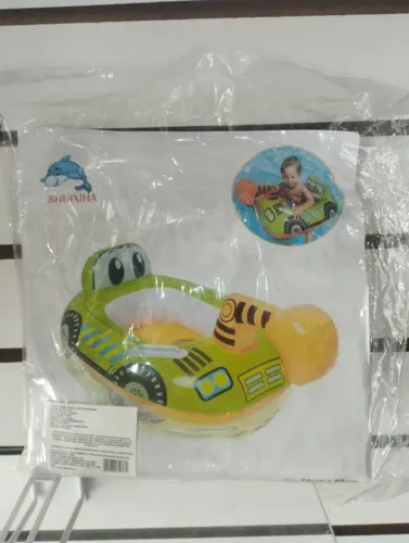 Boia Infantil Inflável Carrinho com Encosto - Diversão e Conforto na Água!