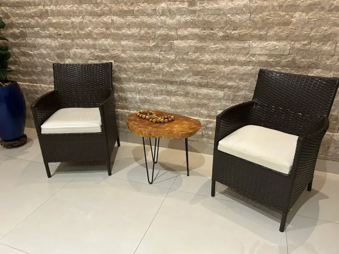 Poltronas Gourmet área interna e externa