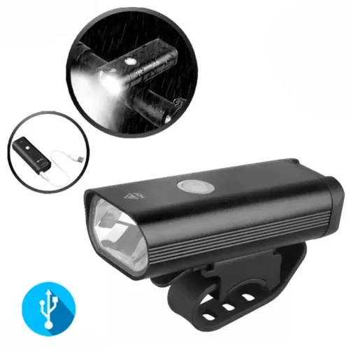 Lanterna dianteiro bike farol 800l recarregável