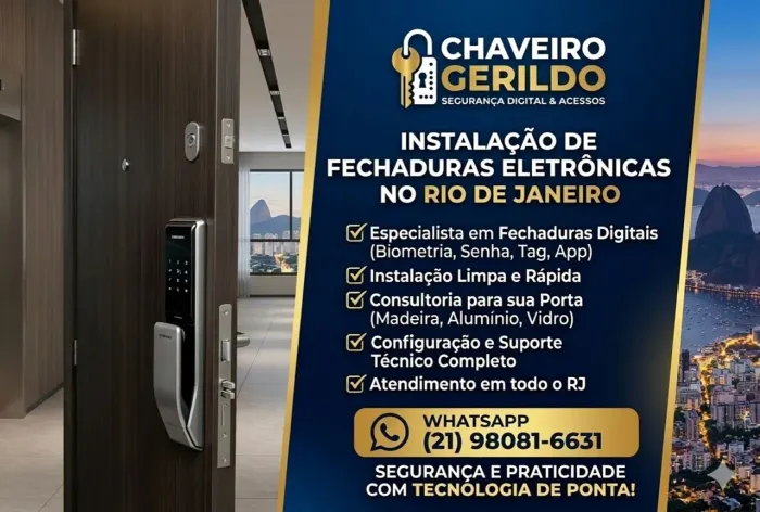Instalador de Fechadura Eletrônica/Digital e chaveiro residencial 