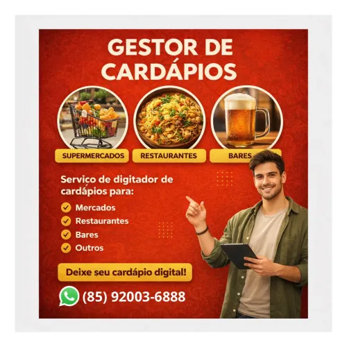 DIGITAÇÃO DE CARDÁPIO PARA IFOOF 99 FOOD
