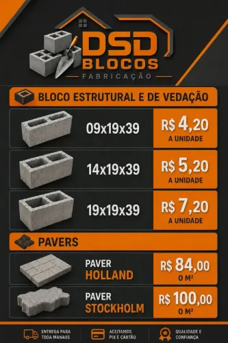 Blocos de Construção/Vedação e Pavers