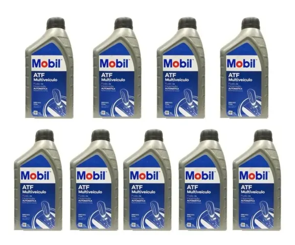 Óleo de cambio Mobil sintético ATF para carro 1 kit de 9 unidades - 9L