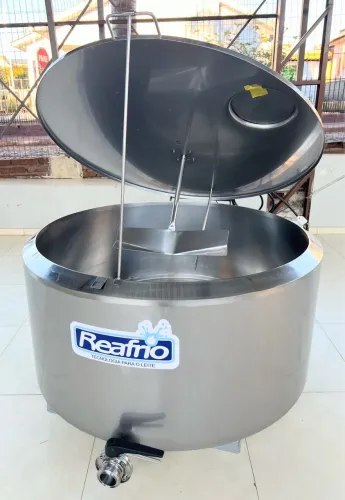 Tanque Tina inox 300 Litros Misturador Sorvetes Caldas Tina de Açaí e Polpas de Sucos Agu