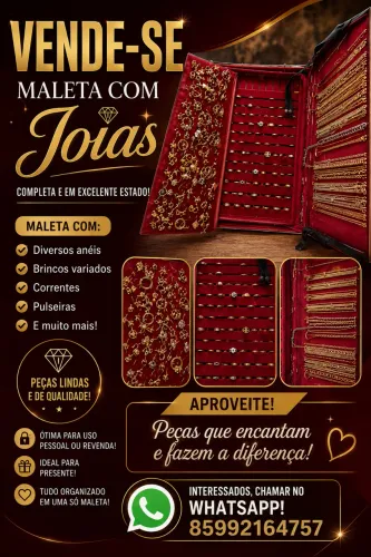 Vendo maleta com joias