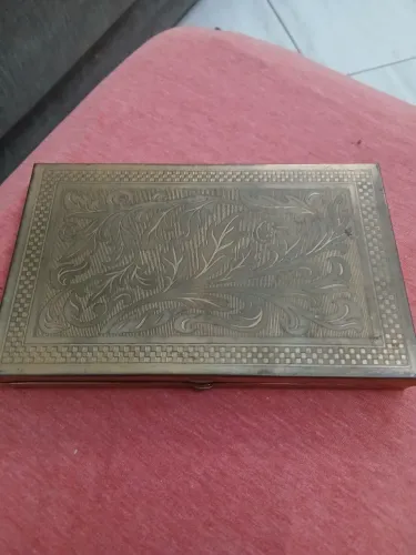 RARIDADE BOLSA DE MÃO MINAUDIÊRE VINTAGE DECADA DE 40 E 50 LATÃO LAVRADO