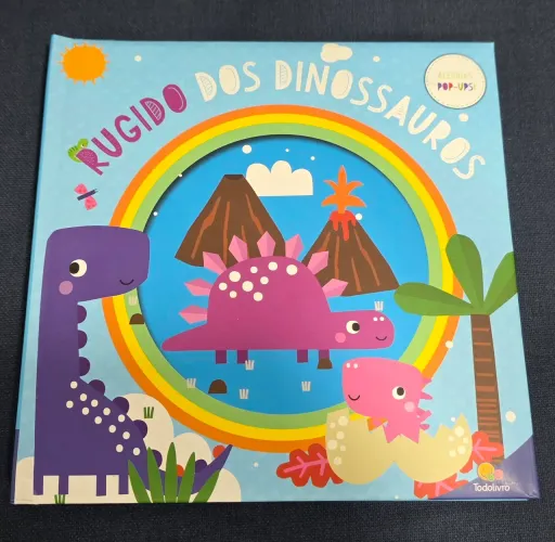 Livro 3D pop up Rugido dos Dinossauros Novo.
