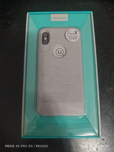 Capinha para iPhone X cinza