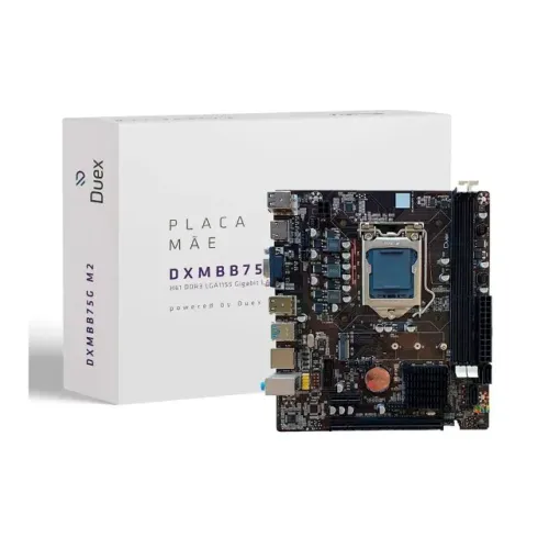 Placa Mãe Lga 1155 Ddr3 M.2 Duex Dxmbb75g *ENTREGA GRÁTIS*