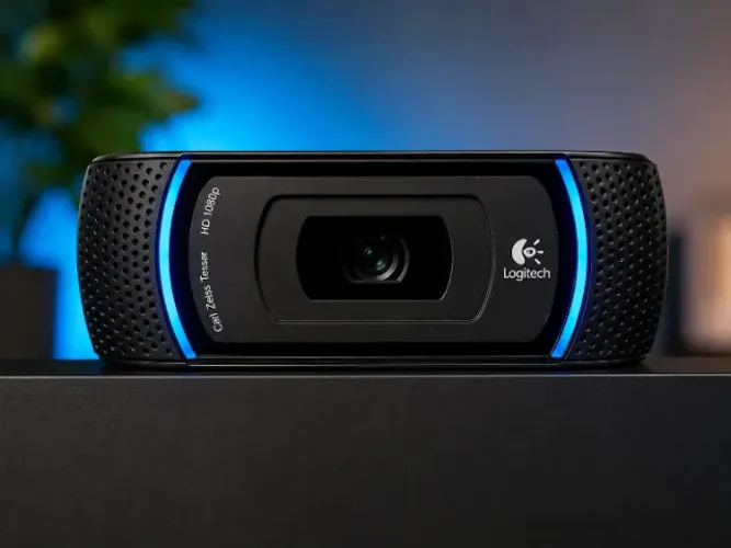 Webcam Logitech C910 Full HD 1080p Original - Autofoco | Leia a descrição