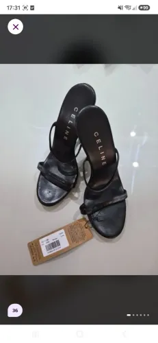 Sandalia preta celine original 36