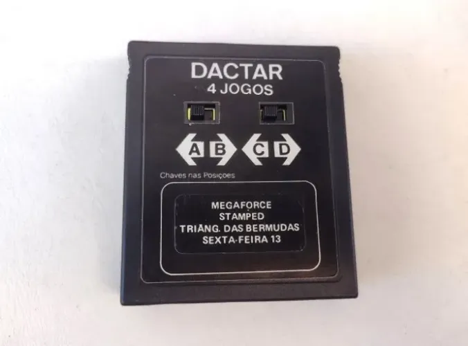 Cartucho Dactar Com 4 Jogos Para Atari 2600