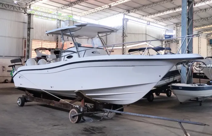 Lancha Fishing 26,5 Pés 2x Motores Evinrude E-Tech 150HP 2007