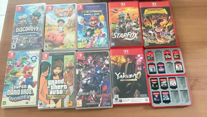 Vendo Jogos Nintendo Switch 1 e 2