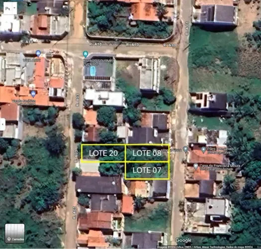 Venda - 03 lotes 250 m² cada - Quadra 03 do bairro Amazônia, Parauapebas-PA.