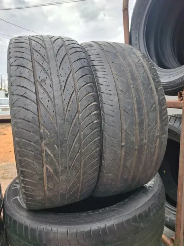 02 pneus aro 15 perfil baixo 195/50/15 usados