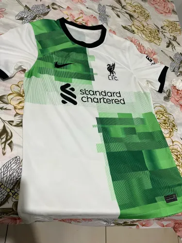 Camisa Liverpool Original Stadium 23/24 Branca/Verde Colecionador