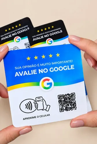 Seja Vendedor Placa Google Avaliação NFC e QR CODE DINAMICO