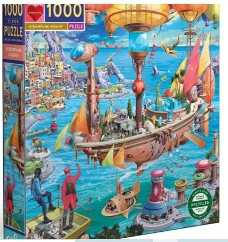Quebra-cabeça puzzle eeBoo Steampunk Airship