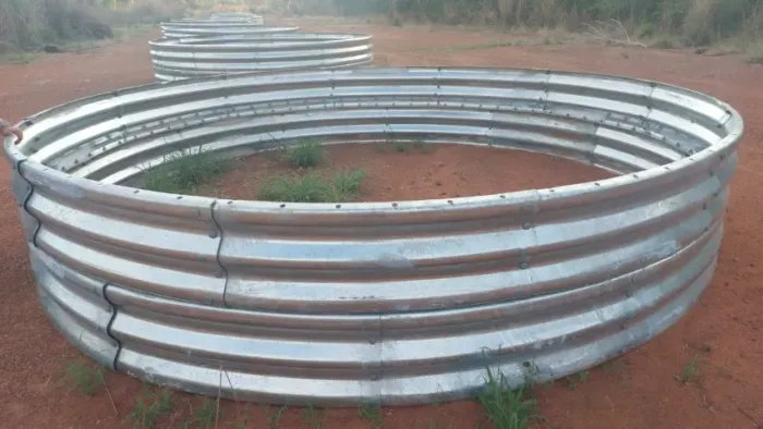36 m de BUEIRO METÁLICO - CHAPA GALVANIZADA DE TUNNEL LINER DIAM. INT. 4,60M-esp. 3.75 m