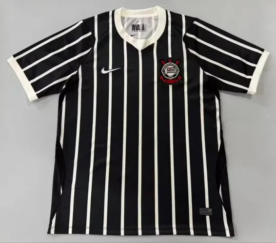 Camisa Corinthians preta listrada