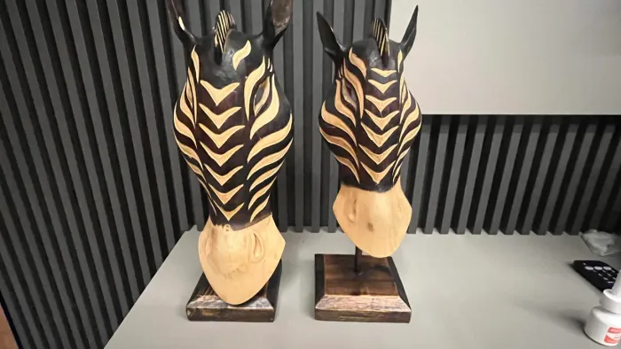 Escultura de Zebra africana