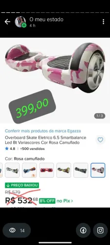 Hoverboard ÚLTIMA PEÇA