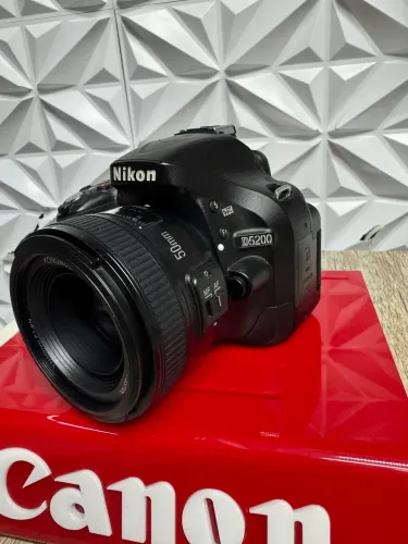 Nikon d5200 + 50m 1.8 completa 1 ano de garantia 