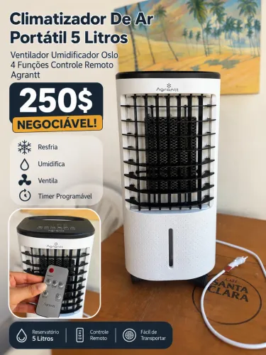 Climatizador de ar 5 litros Agrantt