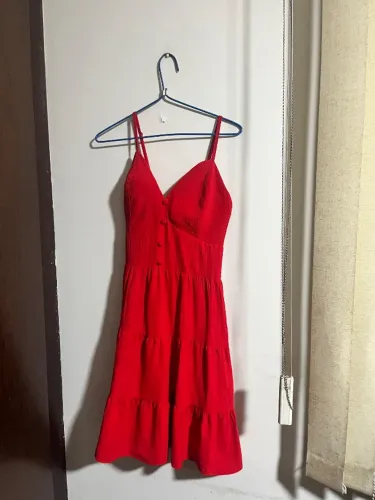 Vestido vermelho tamanho único