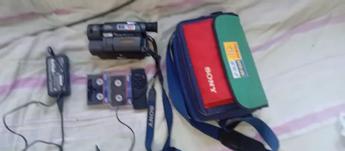Filmadora Sony analógico com fitas completinha toda original