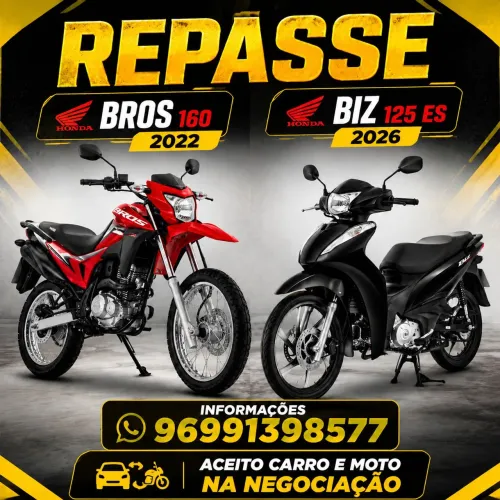 REPASSE HONDA BIZ 125CC ANO 2026
