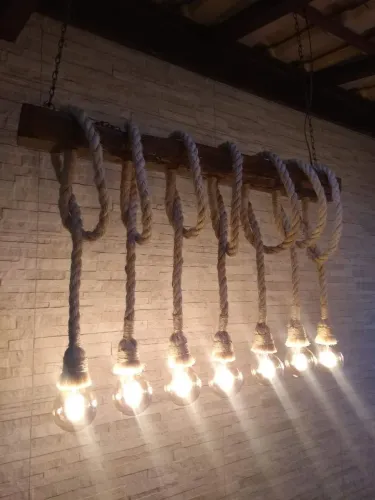 Luminária Artesanal Rústica