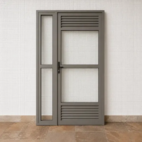 Porta Social de Giro Cinza 1,26 x 2,11 Nova