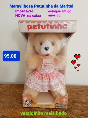 Urso de pelúcia Petutinha da Maritel