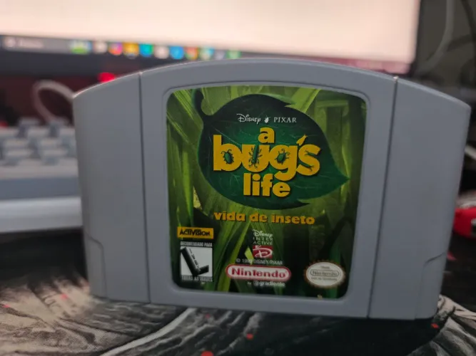 a Bug's life vida de inseto N64, Nintendo 64, Jogo Original, Labels Originais