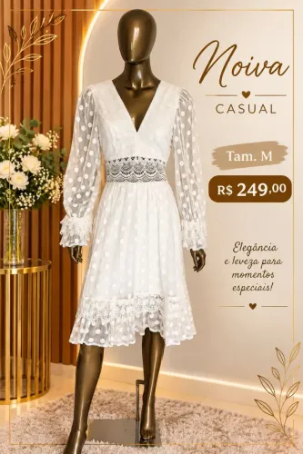 Vestido de noiva casual