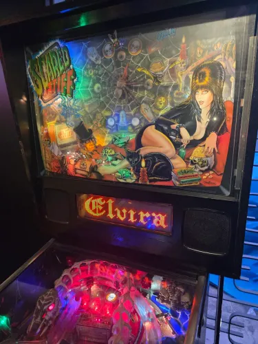 Pinball Fliperama Elvira Scared Stiff linda!!