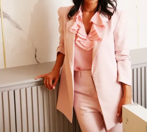 blazer dra. cherie I by cici navarro I tamanho p I rosè