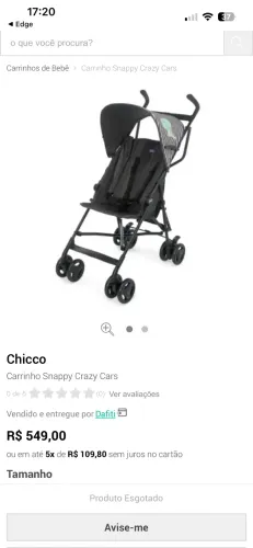 Carrinho de bebê Chicco - Novinho 
