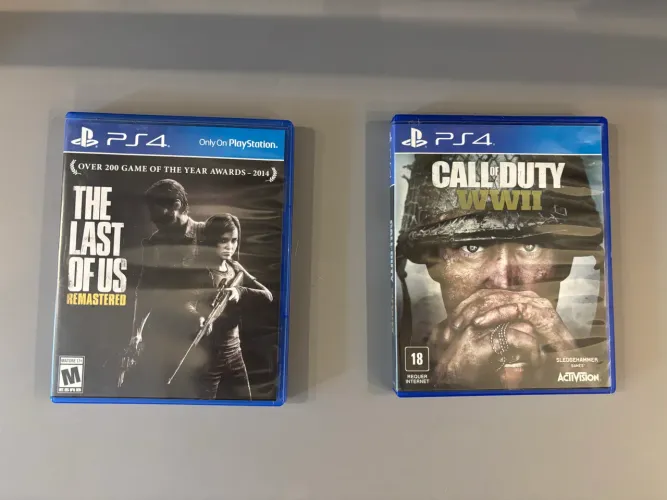 Jogo de PlayStation 4- COD e The last of us
