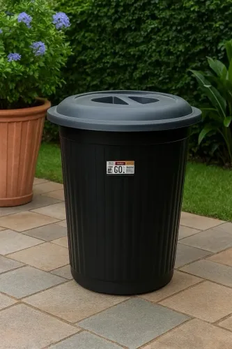 Cesto de Lixo Lixeira 60 Litros Nova com Tampa - Pronta Entrega