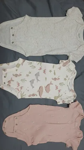 Bodys carters 6m estampa fundo do mar