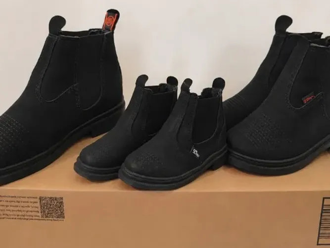 bota infantil botina vaquejada couro